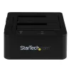 StarTech.com Dual-Bay USB 3.0 / eSATA auf SATA Festplatten-Dockingstation, USB-Festplatten-Dock, externer 2,5/3,5″ SATA I/II/III SSD/HDD Dockingstation, Hot-Swap-Festplattenschächte, Top-Loading