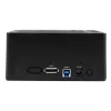 StarTech.com Dual-Bay USB 3.0 / eSATA auf SATA Festplatten-Dockingstation, USB-Festplatten-Dock, externer 2,5/3,5″ SATA I/II/III SSD/HDD Dockingstation, Hot-Swap-Festplattenschächte, Top-Loading