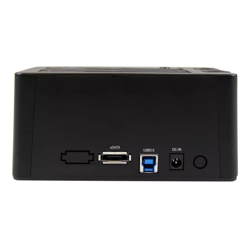 StarTech.com Dual-Bay USB 3.0 / eSATA auf SATA Festplatten-Dockingstation, USB-Festplatten-Dock, externer 2,5/3,5″ SATA I/II/III SSD/HDD Dockingstation, Hot-Swap-Festplattenschächte, Top-Loading