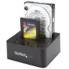 StarTech.com Dual-Bay USB 3.0 / eSATA auf SATA Festplatten-Dockingstation, USB-Festplatten-Dock, externer 2,5/3,5″ SATA I/II/III SSD/HDD Dockingstation, Hot-Swap-Festplattenschächte, Top-Loading