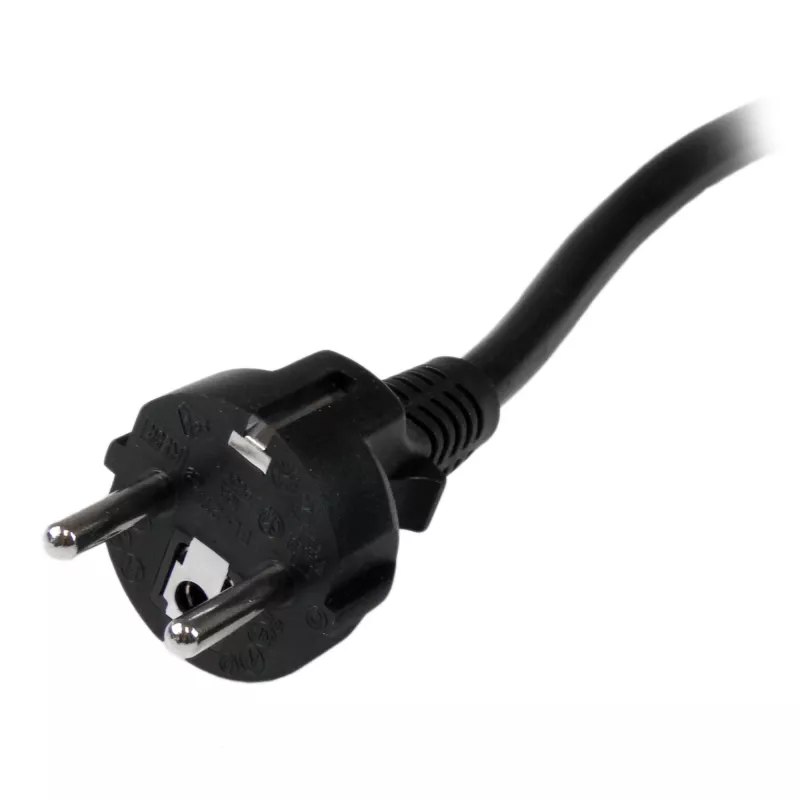 StarTech.com 2m (6ft) Computer-Stromkabel, 16AWG, EU Schuko auf C19, 16A 250V, Schwarz Ersatz-AC-Netzkabel, Drucker-Netzkabel, PC-Netzteilkabel, Monitor-Netzkabel – UL-gelistet