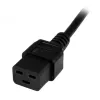 StarTech.com 2m (6ft) Computer-Stromkabel, 16AWG, EU Schuko auf C19, 16A 250V, Schwarz Ersatz-AC-Netzkabel, Drucker-Netzkabel, PC-Netzteilkabel, Monitor-Netzkabel – UL-gelistet