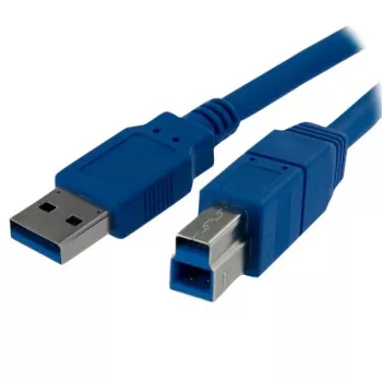 StarTech.com 1m SuperSpeed USB 3.0 Kabel A zu B - M/M, 1 m, USB A, USB B, USB 3.2 Gen 1 (3.1 Gen 1), Male/Male, Blau