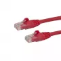 StarTech.com 2m CAT6 Ethernet-Kabel – Rot CAT 6 Gigabit Ethernet-Draht – 250MHz 100W PoE RJ45 UTP Netzwerk-/Patchkabel rastnasenfrei mit Zugentlastung einzeln getestet