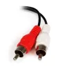 StarTech.com 15 cm Stereo-Audiokabel – 3,5-mm-Klinkenbuchse auf 2x Cinch-Stecker