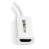 StarTech.com Mini DisplayPort auf HDMI Adapter - Aktiver mDP zu HDMI Videokonverter - 4K 30Hz - Mini DP oder Thunderbolt 1/2 Mac/PC zu HDMI Monitor/Fernseher/Anzeige - mDP 1.2 zu HDMI Adapter Dongle - Weiß