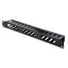 StarTech.com Horizontales 1U Server-Rack-Kabelmanagement-Fingerkanal mit Abdeckung – 19 Zoll Netzwerk-Rack-Kabelkanal-Verkleidungspanel – geschlitzter Kabelkanal