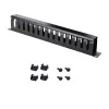 StarTech.com Horizontales 1U Server-Rack-Kabelmanagement-Fingerkanal mit Abdeckung – 19 Zoll Netzwerk-Rack-Kabelkanal-Verkleidungspanel – geschlitzter Kabelkanal