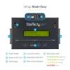 StarTech.com 1:1 Standalone-Festplatten-Duplikator mit Disk-Image-Manager für Backup und Wiederherstellung, mehrere Disk-Images auf einem 2,5/3,5-Zoll-SATA-Laufwerk speichern, HDD/SSD-Kloner, kein PC erforderlich