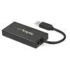 StarTech.com 3-Port tragbarer USB 3.0 Hub mit Gigabit Ethernet - Aluminium mit integriertem Kabel~3-Port tragbarer USB 3.0 Hub mit Gigabit Ethernet - 5 Gbit/s - Aluminium mit integriertem Kabel
