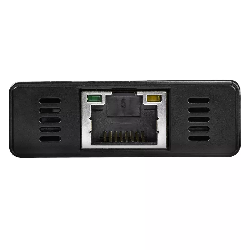 StarTech.com 3-Port tragbarer USB 3.0 Hub mit Gigabit Ethernet - Aluminium mit integriertem Kabel~3-Port tragbarer USB 3.0 Hub mit Gigabit Ethernet - 5 Gbit/s - Aluminium mit integriertem Kabel