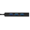 StarTech.com 3-Port tragbarer USB 3.0 Hub mit Gigabit Ethernet - Aluminium mit integriertem Kabel~3-Port tragbarer USB 3.0 Hub mit Gigabit Ethernet - 5 Gbit/s - Aluminium mit integriertem Kabel