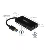 StarTech.com 3-Port tragbarer USB 3.0 Hub mit Gigabit Ethernet - Aluminium mit integriertem Kabel~3-Port tragbarer USB 3.0 Hub mit Gigabit Ethernet - 5 Gbit/s - Aluminium mit integriertem Kabel