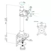 StarTech.com Einzelmonitor-Tischhalterung – höhenverstellbar – Stahl – für Displays bis 34 Zoll (30,9 lb/14 kg)