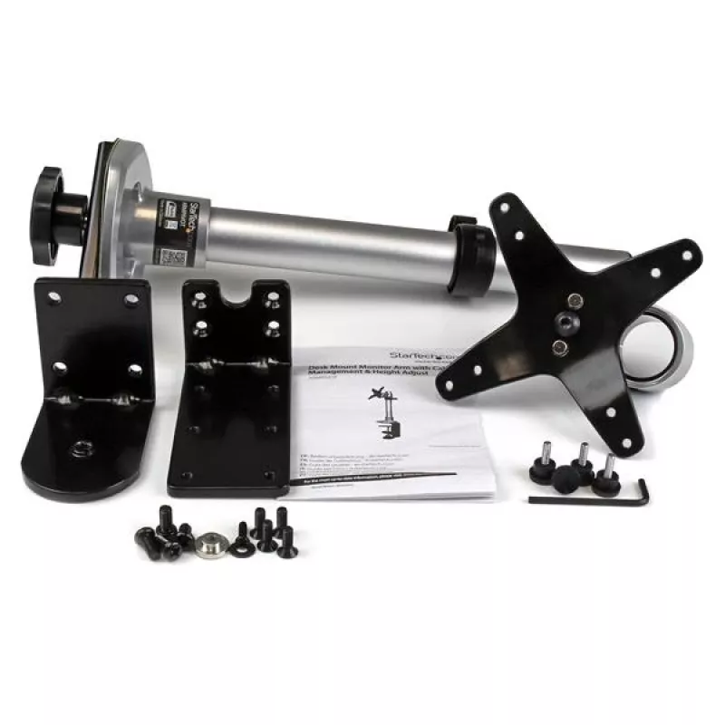 StarTech.com Einzelmonitor-Tischhalterung – höhenverstellbar – Stahl – für Displays bis 34 Zoll (30,9 lb/14 kg)