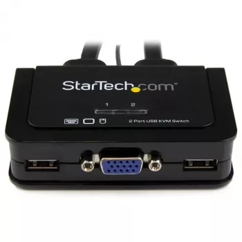 StarTech.com 2-Port USB VGA Kabel-KVM-Switch – USB-gespeist mit Fernumschalter