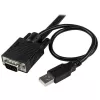 StarTech.com 2-Port USB VGA Kabel-KVM-Switch – USB-gespeist mit Fernumschalter