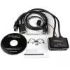 StarTech.com 2-Port USB VGA Kabel-KVM-Switch – USB-gespeist mit Fernumschalter