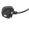 StarTech.com 3ft (1m) UK Laptop-Netzkabel, BS 1363 auf C7, 2,5A 250V, 18AWG, Schwarz, UK Laptop-Ersatzkabel, Drucker-Netzkabel, AC Laptop-Ladekabel, Laptop-Netzteilkabel