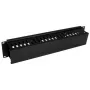 StarTech.com Horizontales 2U-Serverrack-Kabelmanagement-Fingerkanal mit Abdeckung – 19-Zoll-Netzwerkrack-Kabelkanalplatte – Geschlitzter Kabelkanal