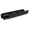 StarTech.com Horizontales 2U-Serverrack-Kabelmanagement-Fingerkanal mit Abdeckung – 19-Zoll-Netzwerkrack-Kabelkanalplatte – Geschlitzter Kabelkanal