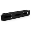StarTech.com Horizontales 2U-Serverrack-Kabelmanagement-Fingerkanal mit Abdeckung – 19-Zoll-Netzwerkrack-Kabelkanalplatte – Geschlitzter Kabelkanal