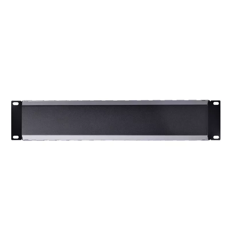 StarTech.com Horizontales 2U-Serverrack-Kabelmanagement-Fingerkanal mit Abdeckung – 19-Zoll-Netzwerkrack-Kabelkanalplatte – Geschlitzter Kabelkanal