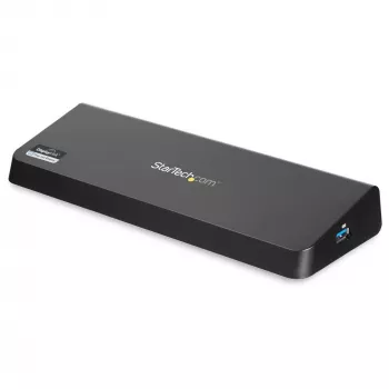 StarTech.com USB 3.0 Dockingstation Dual-Monitor mit HDMI & 4K DisplayPort – USB 3.0 auf 4x USB-A, Ethernet, HDMI und DP – Universelle USB-Typ-A-Laptop-Dockingstation für Mac & Windows
