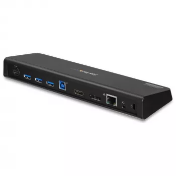 StarTech.com USB 3.0 Dockingstation Dual-Monitor mit HDMI & 4K DisplayPort – USB 3.0 auf 4x USB-A, Ethernet, HDMI und DP – Universelle USB-Typ-A-Laptop-Dockingstation für Mac & Windows