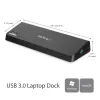 StarTech.com USB 3.0 Dockingstation Dual-Monitor mit HDMI & 4K DisplayPort – USB 3.0 auf 4x USB-A, Ethernet, HDMI und DP – Universelle USB-Typ-A-Laptop-Dockingstation für Mac & Windows