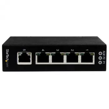 StarTech.com 5-Port Unmanaged Industrial Gigabit Ethernet Switch – DIN-Schiene / wandmontierbar