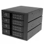 StarTech.com 4-Schacht-Trayless-Hot-Swap-Mobile-Rack-Backplane aus Aluminium für 3,5″ SAS II/SATA III – 6 Gbit/s HDD