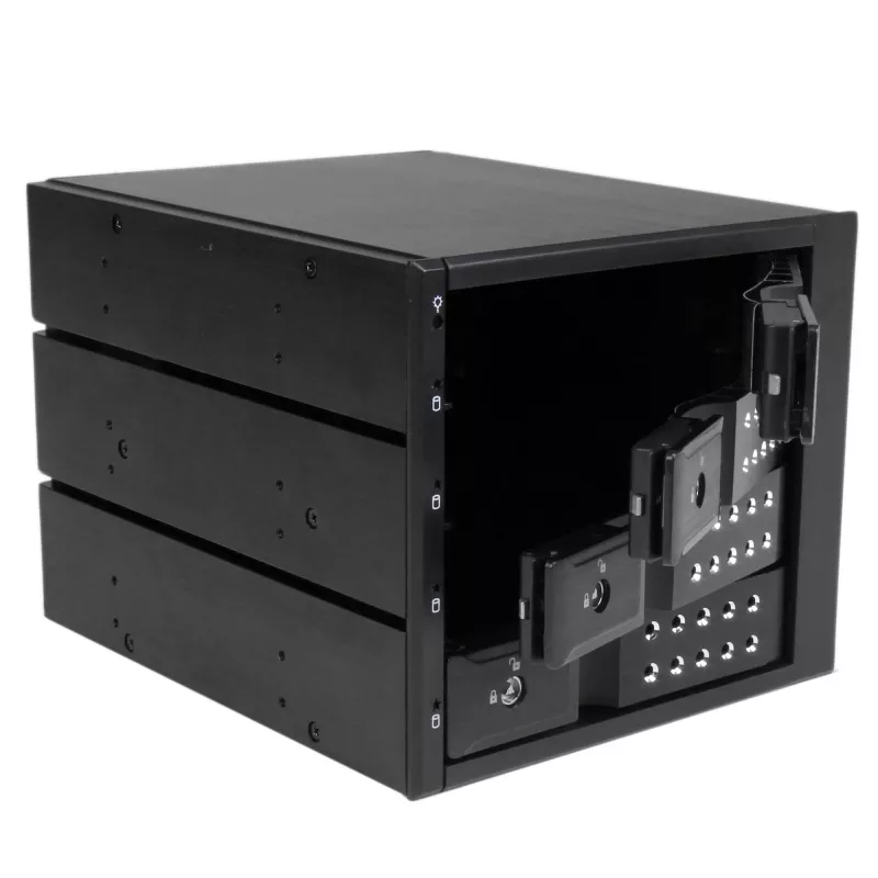 StarTech.com 4-Schacht-Trayless-Hot-Swap-Mobile-Rack-Backplane aus Aluminium für 3,5″ SAS II/SATA III – 6 Gbit/s HDD