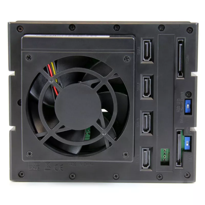 StarTech.com 4-Schacht-Trayless-Hot-Swap-Mobile-Rack-Backplane aus Aluminium für 3,5″ SAS II/SATA III – 6 Gbit/s HDD