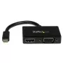 StarTech.com Travel A/V Adapter: 2-in-1 Mini DisplayPort auf HDMI oder VGA Konverter