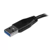 StarTech.com schlank Micro USB 3.0 Kabel - M/M - 3m (10ft), 3 m, USB A, Micro-USB B, USB 3.2 Gen 1 (3.1 Gen 1), Stecker/Stecker, Schwarz