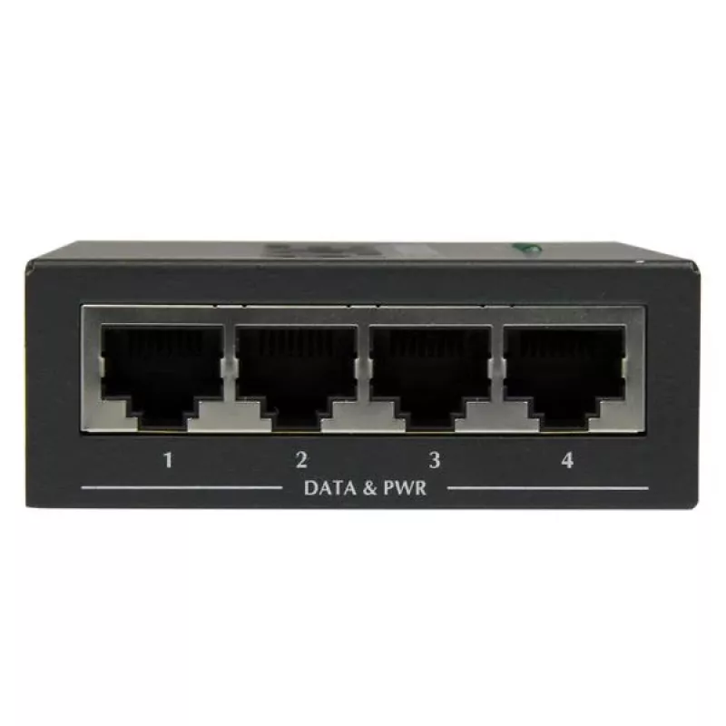 StarTech.com 4-Port Gigabit Midspan – PoE+ Injektor – 802.3at/af