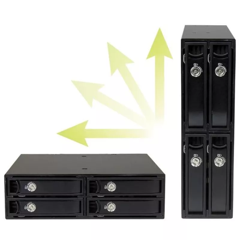 StarTech.com 4-Bay-Wechselrahmen-Rückwandplatine für 2,5-Zoll-SATA/SAS-Laufwerke