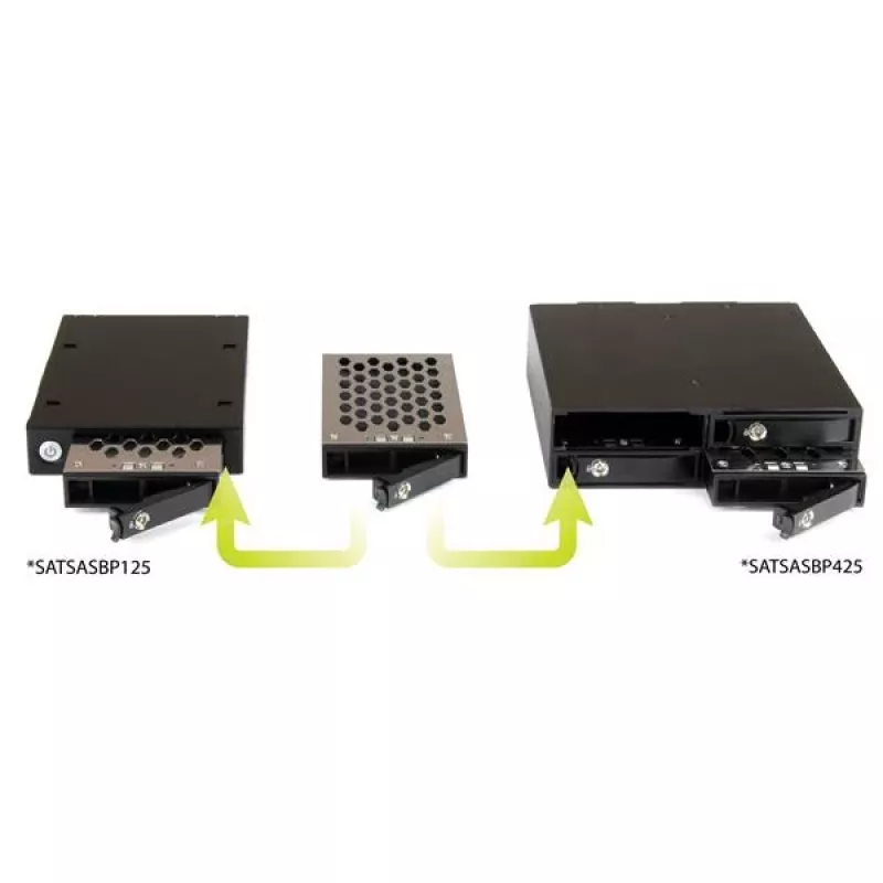 StarTech.com 4-Bay-Wechselrahmen-Rückwandplatine für 2,5-Zoll-SATA/SAS-Laufwerke