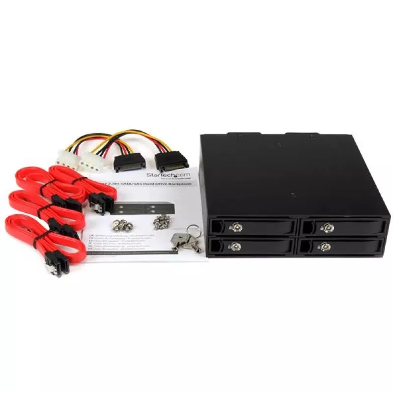 StarTech.com 4-Bay-Wechselrahmen-Rückwandplatine für 2,5-Zoll-SATA/SAS-Laufwerke