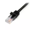 StarTech.com Cat5e Patchkabel mit rastnasenschutzlosen RJ45-Steckern – 1 m, Schwarz