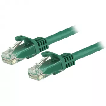 StarTech.com 3m CAT6 Ethernet-Kabel – Grün CAT 6 Gigabit-Ethernet-Kabel – 250 MHz 100 W PoE RJ45 UTP Netzwerk-/Patchkabel rastnasenschutz mit Zugentlastung einzeln getestet