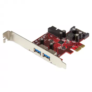 StarTech.com 4-Port PCI Express USB 3.0-Karte – 2 externe & 2 interne – SATA-Strom – UASP-Unterstützung – 2 interne (IDC) Motherboard-Stil-Header
