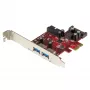 StarTech.com 4-Port PCI Express USB 3.0-Karte – 2 externe & 2 interne – SATA-Strom – UASP-Unterstützung – 2 interne (IDC) Motherboard-Stil-Header