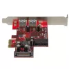 StarTech.com 4-Port PCI Express USB 3.0-Karte – 2 externe & 2 interne – SATA-Strom – UASP-Unterstützung – 2 interne (IDC) Motherboard-Stil-Header
