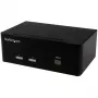 StarTech.com 2-Port KVM-Switch mit Dual-VGA – USB 2.0, 1920 x 1200 Pixel, Full HD, 18 W, Schwarz