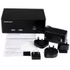 StarTech.com 2-Port KVM-Switch mit Dual-VGA – USB 2.0, 1920 x 1200 Pixel, Full HD, 18 W, Schwarz