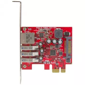StarTech.com 3-Port PCI Express USB 3.0-Karte + Gigabit-Ethernet