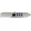 StarTech.com 3-Port PCI Express USB 3.0-Karte + Gigabit-Ethernet