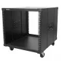 StarTech.com 4-Post 9U Mobile Open Frame Server Rack, Vier-Pfosten-Netzwerkrack mit Rollen, 19 Zoll Rollrack für enge Bodenflächen zu Hause/im Büro, kleines Datenrack für Computer/AV/IT-Ausrüstung – TAA-konform